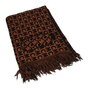 MCM Logo Blanket Scarf, Eye Mask & Pouch - NEW
